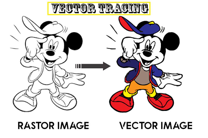 Do vector tracing, vectorize, trace images and convert raster to vector ...