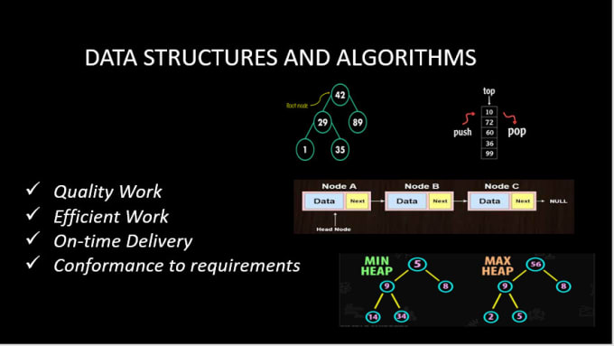 code data structures, searching, sorting algorithms, dsa projects