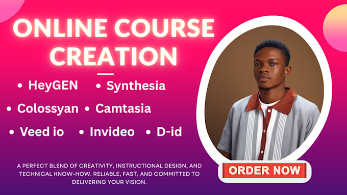 create online course, elearning video course, training video with ai avatar