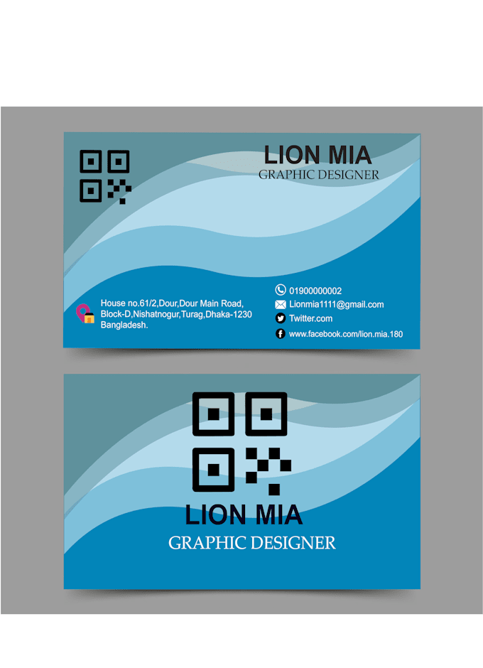 create a bussiness card design