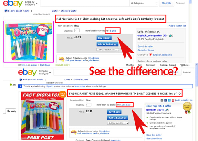 create you effective eBay or Amazon Title with 80 characters boost sells