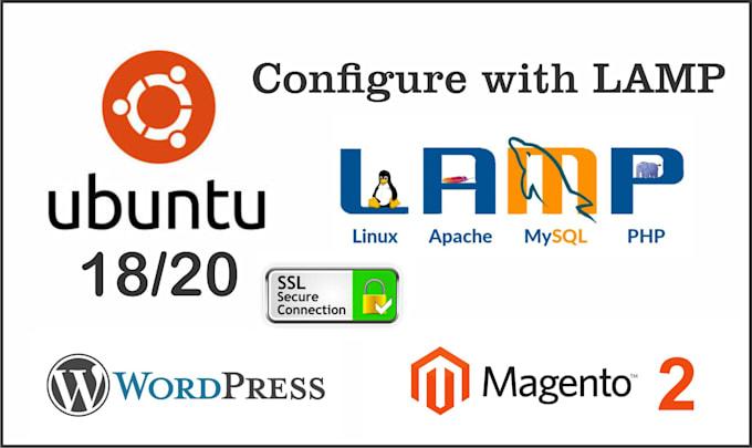 setup lamp server ubunto with wordpress or magento SSL