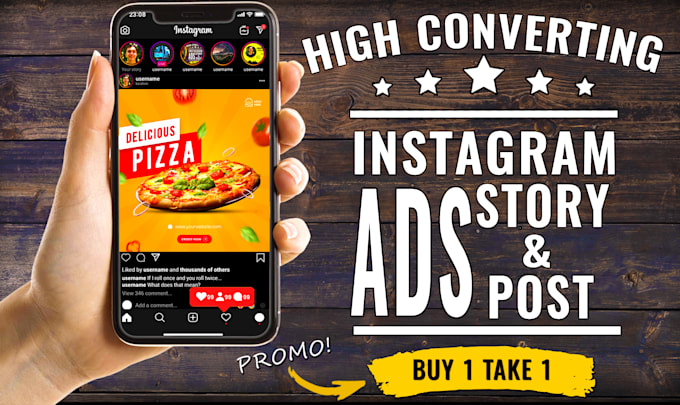 design awesome instagram posts, ads, story
