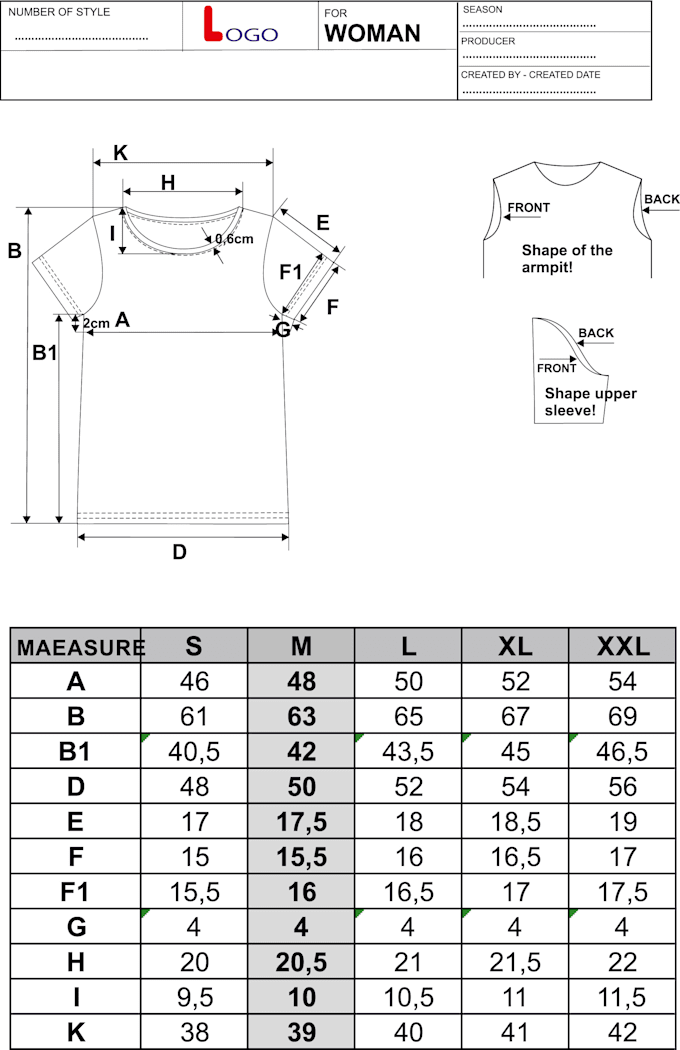 design your tshirt, polo, activewear, sportswear collection and tech pack