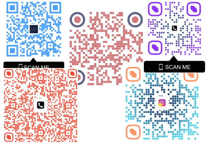 Create eye catching personalized qr codes by Aldrina89 | Fiverr