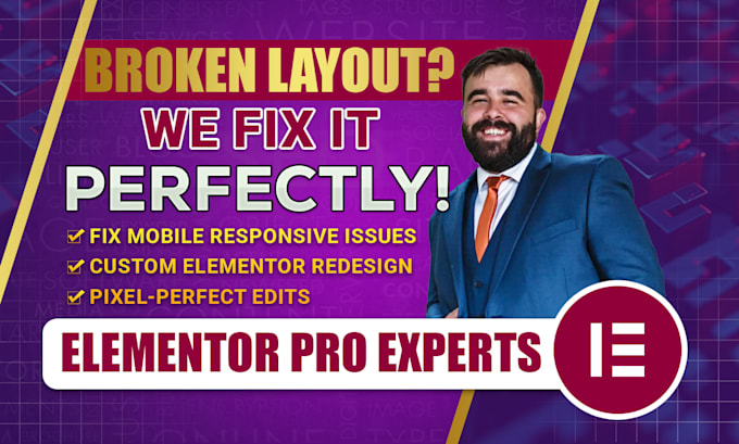 fix elementor layout issues and responsive problems