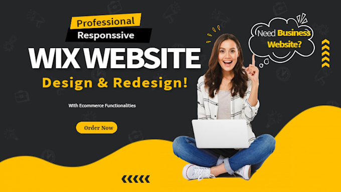 do catchy business wix website,design wix or redesign wix website
