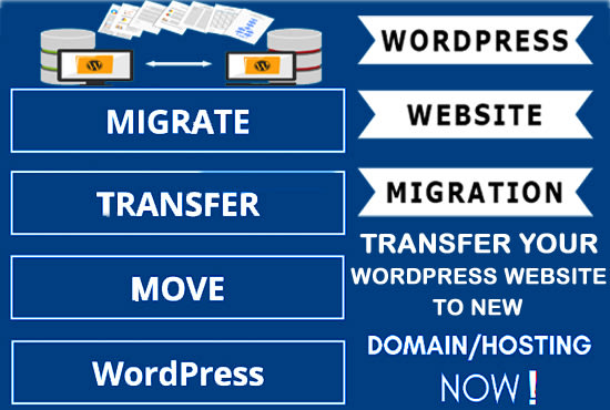 migrate, backup,  cloning wordpress website migration to new host