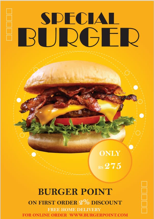 design flyer for your restaurant