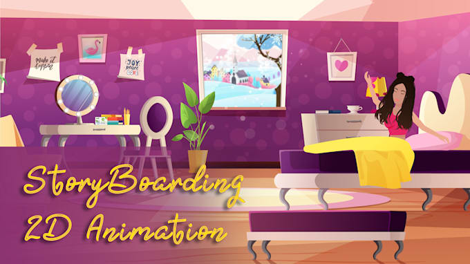 create storyboarding book and animation