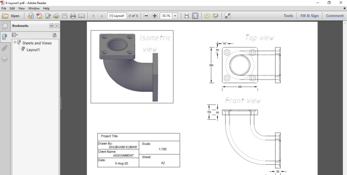 Do 2d drawing and 3d modeling using autocad by Aka1055 | Fiverr