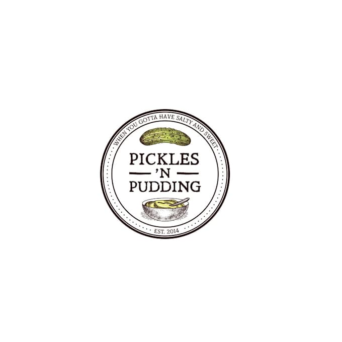 design pickles n pudding logo for you