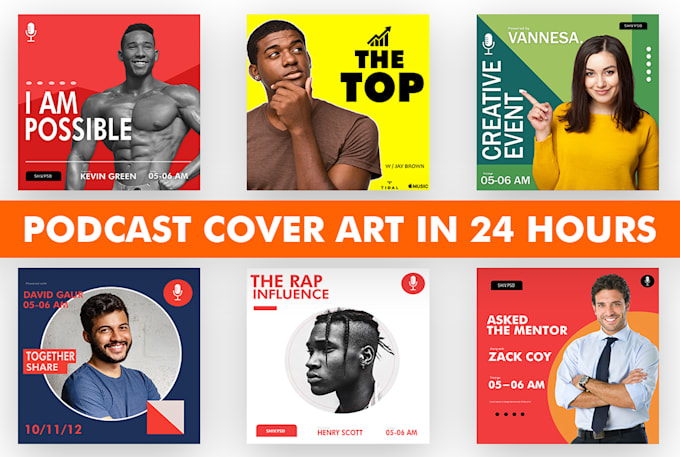 design a stunning podcast cover art for spotify, itunes in 24 hours