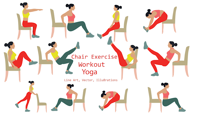 do workout yoga chair exercise patent drawing illustrate