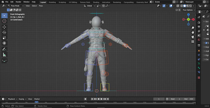 do 3d rigging in blender