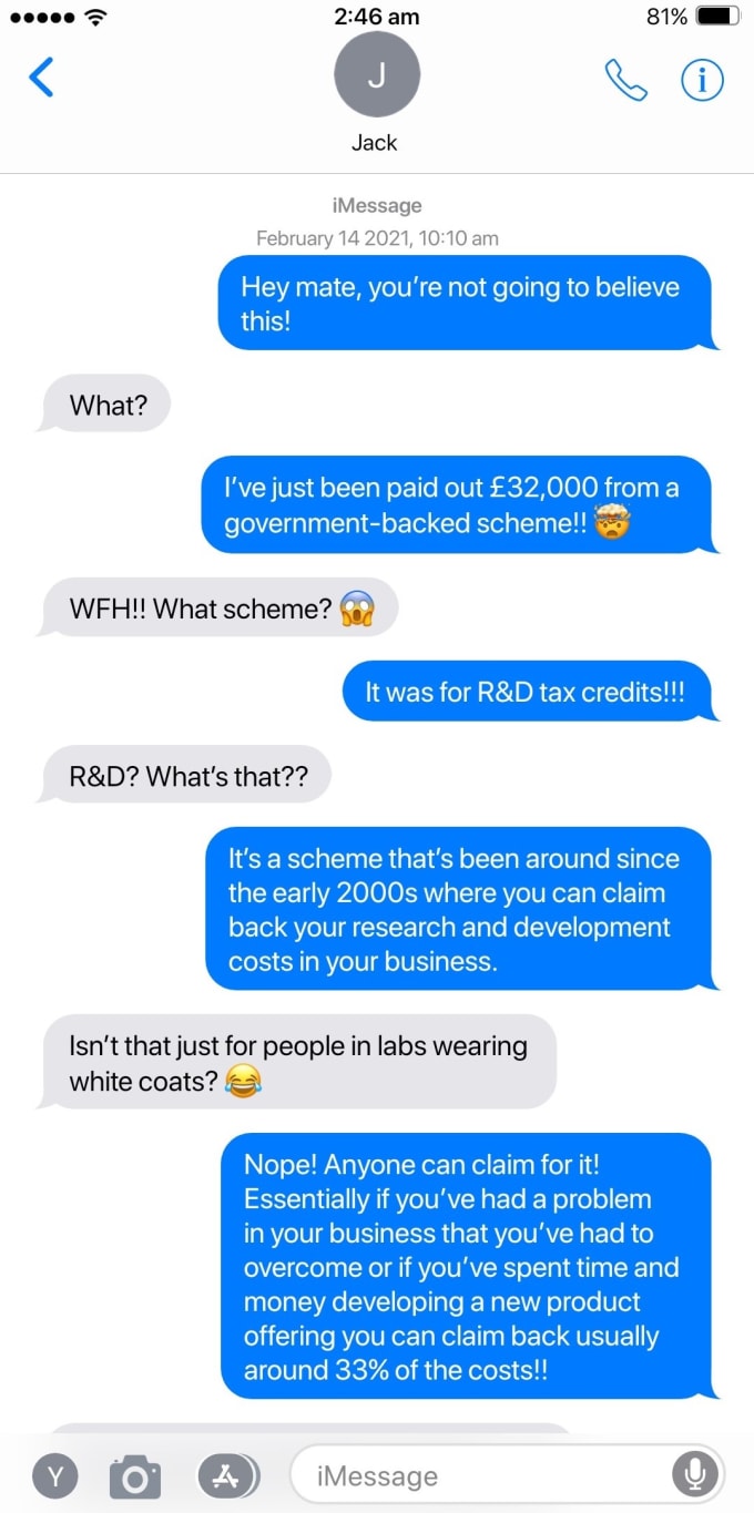create imessage chat video for your advertisement