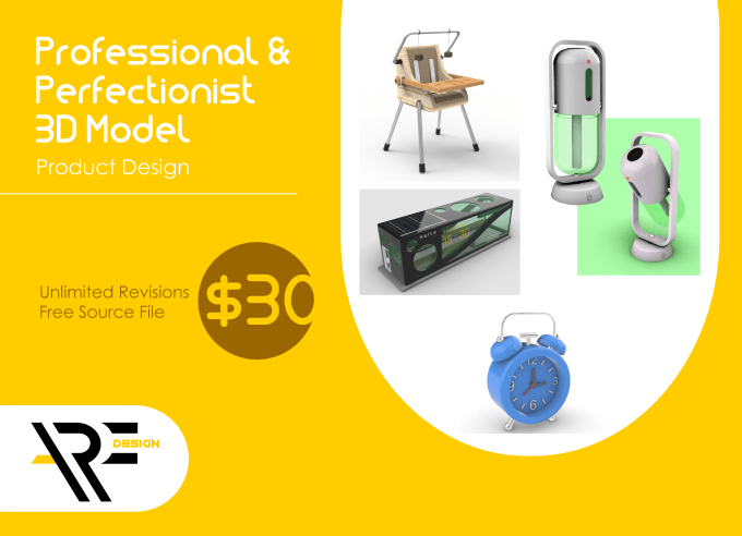 Creat a product design using a 3d model by Arifrahmanfauzi  Fiverr