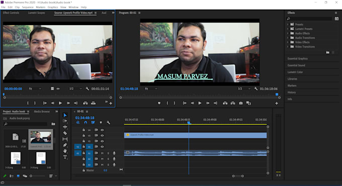 video editing using adobe premiere pro, capcut, and camtasia