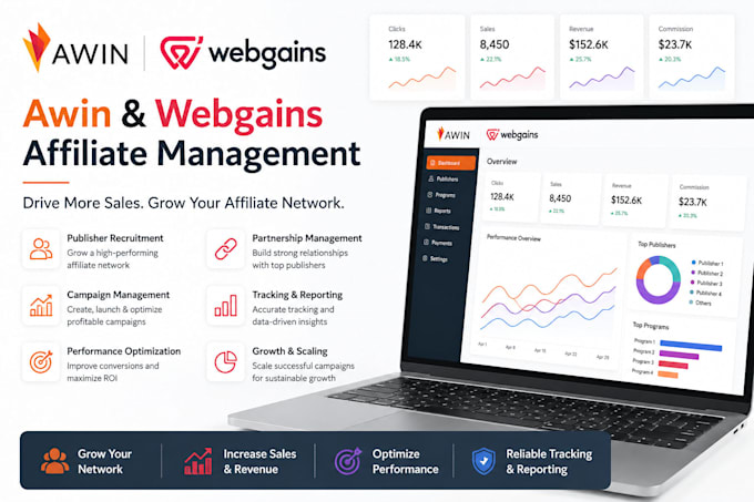 awin, webgains affiliate marketing specialist for sales growth