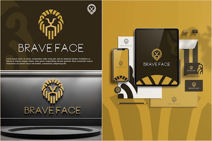 do unique, professional logo with brand identity and brand style guides