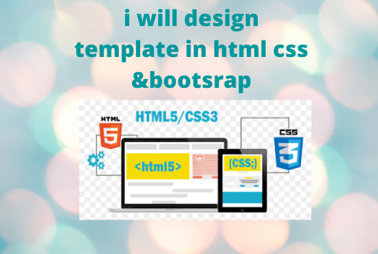 Design responsive template in html css bootstrap fastly by ...