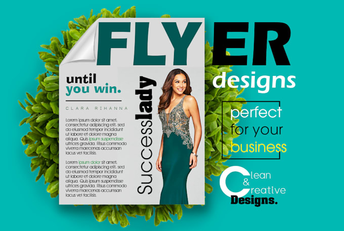 create a professional and creative business flyer