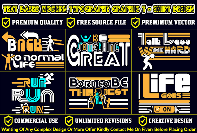 do modern trendy typography graphic t shirt design