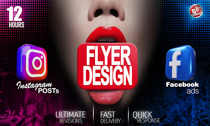 do creative event flyer design for you