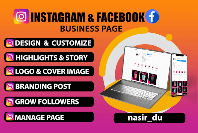 create instagram business page, facebook business page