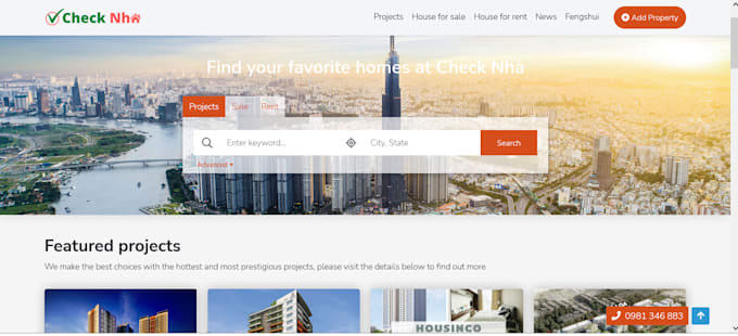 create a real estate website