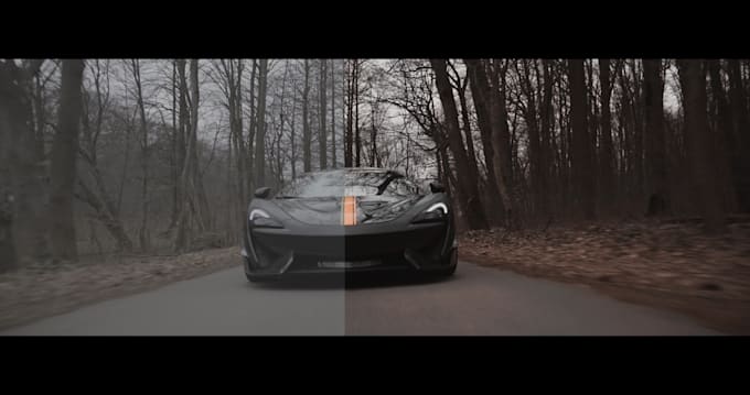 edit your car video in cinematic look