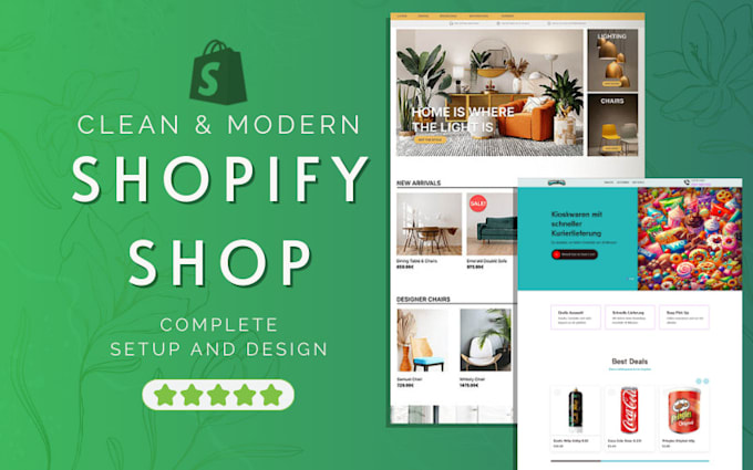 build your shopify online shop, shopify store
