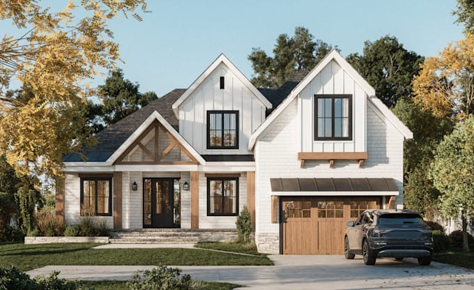 high quality 3d architectural rendering, both exterior and interior