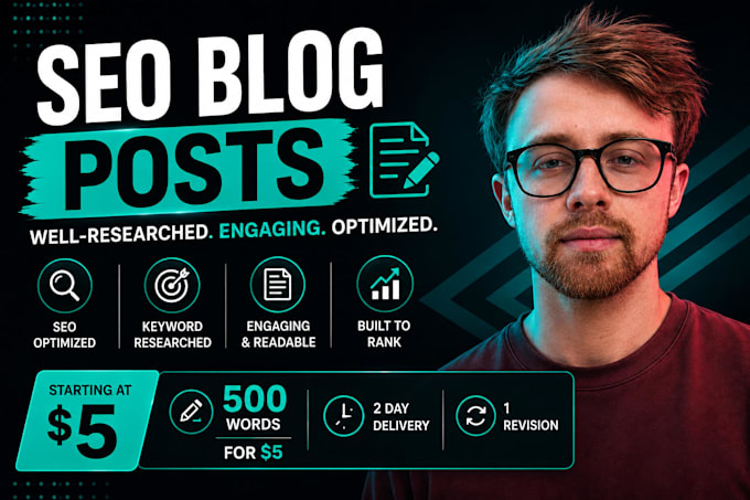 write SEO optimized blog posts