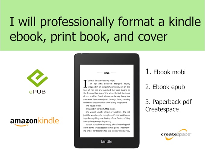 format design and edit ebook for amazon kdp paperback