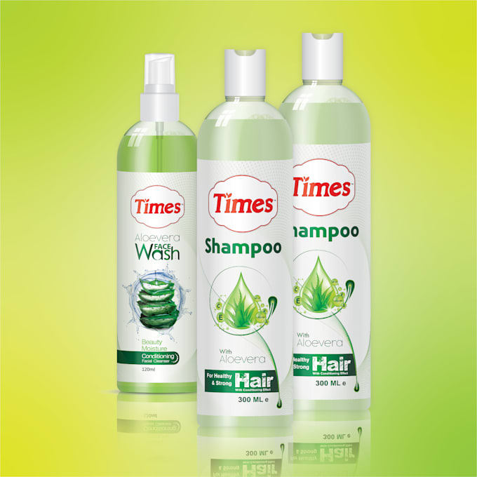do creative shampoo label design
