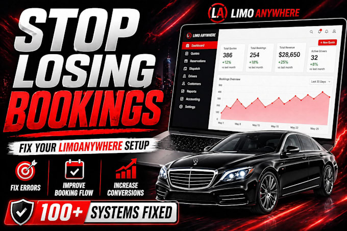 setup and optimize your limo anywhere booking system to increase bookings