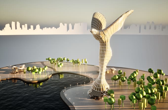 do architectural 3d modeling design on rhino, sketchup, grasshopper