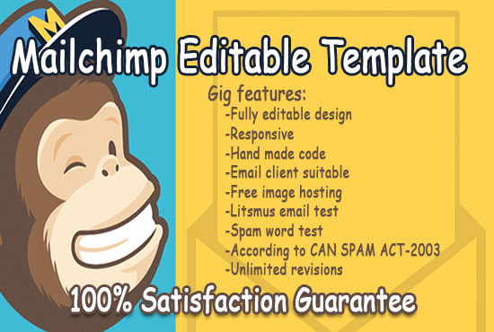 create editable mailchimp template as a mailchimp expert