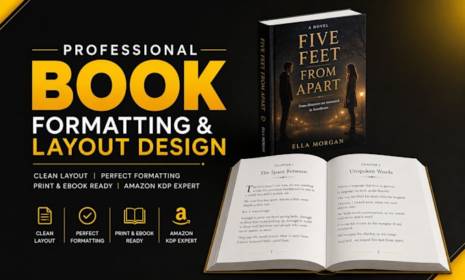 do book formatting and layout design for KDP