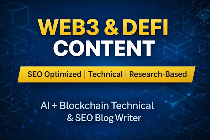 write SEO crypto whitepaper, defi and blockchain articles