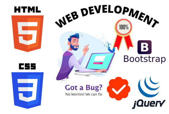 Develop and fix frontend website using html, css, bootstrap by Sana0010 ...