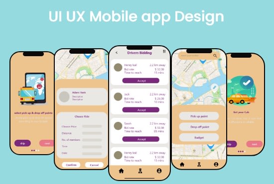 Create amazing mobile app ui ux design by Fatimasehar754 | Fiverr