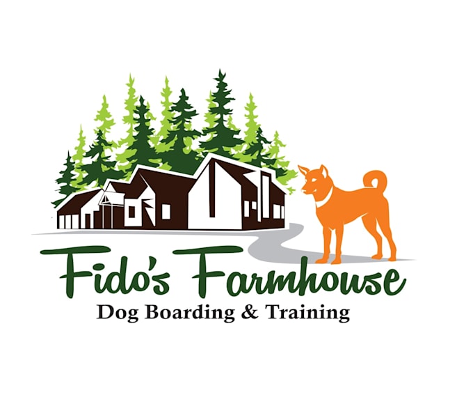 Design dog boarding and training logo for your farmhouse by Jane
