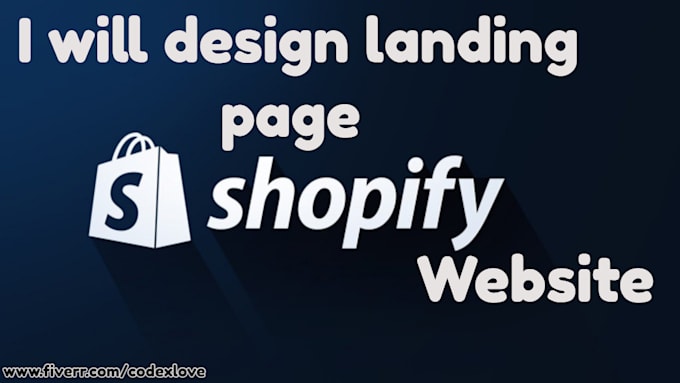 design landing page, shopify ecommerce website