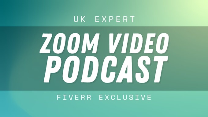 edit your zoom recording or interview