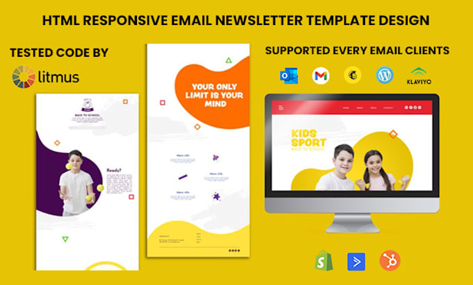 do convert jpg,pdf,psd,png to html email template for mailchimp etc