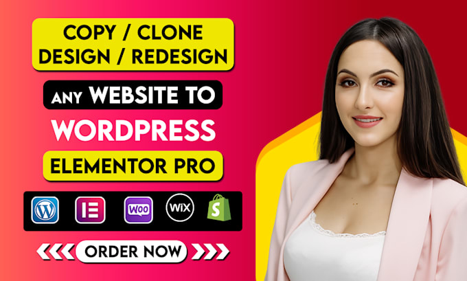 copy clone redesign or duplicate website using elementor pro
