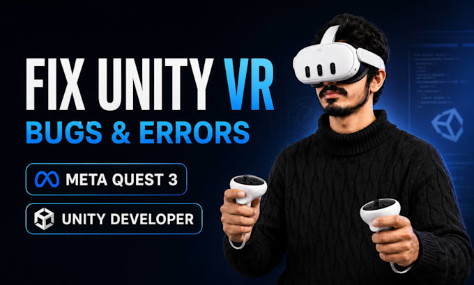 fix unity VR game bugs and errors for meta quest headset