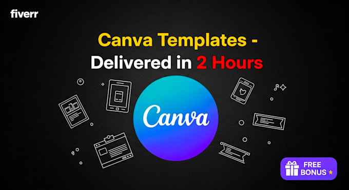 design canva templates and social media kits with two hour delivery